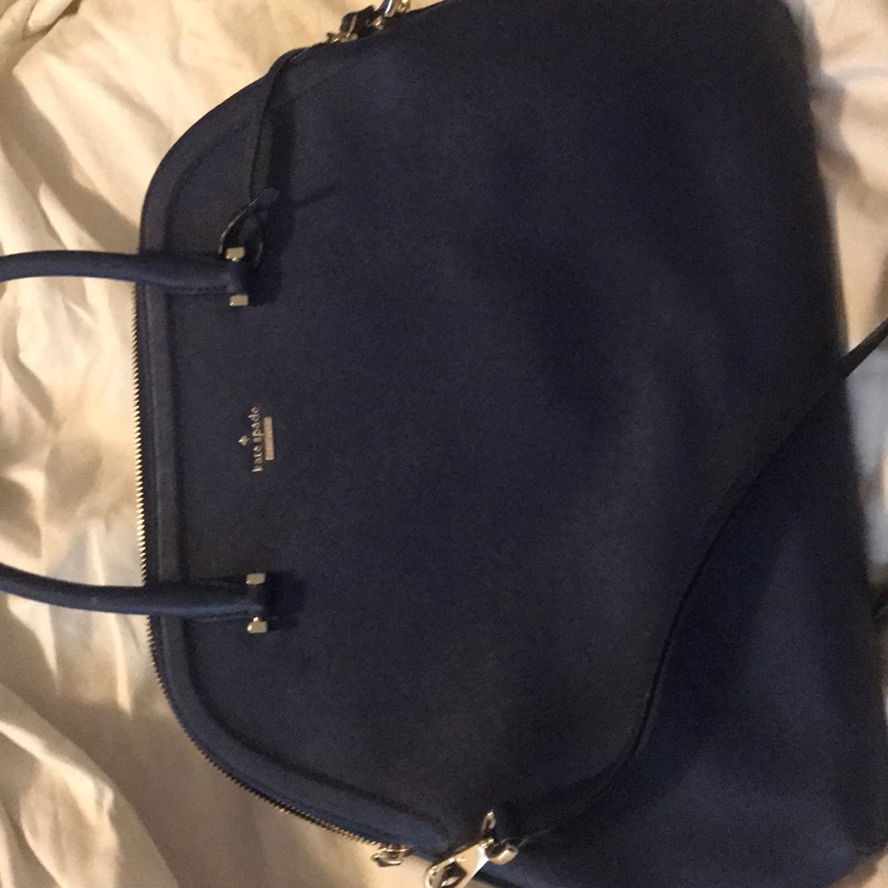 Large Kate Spade New York purse, navy blue